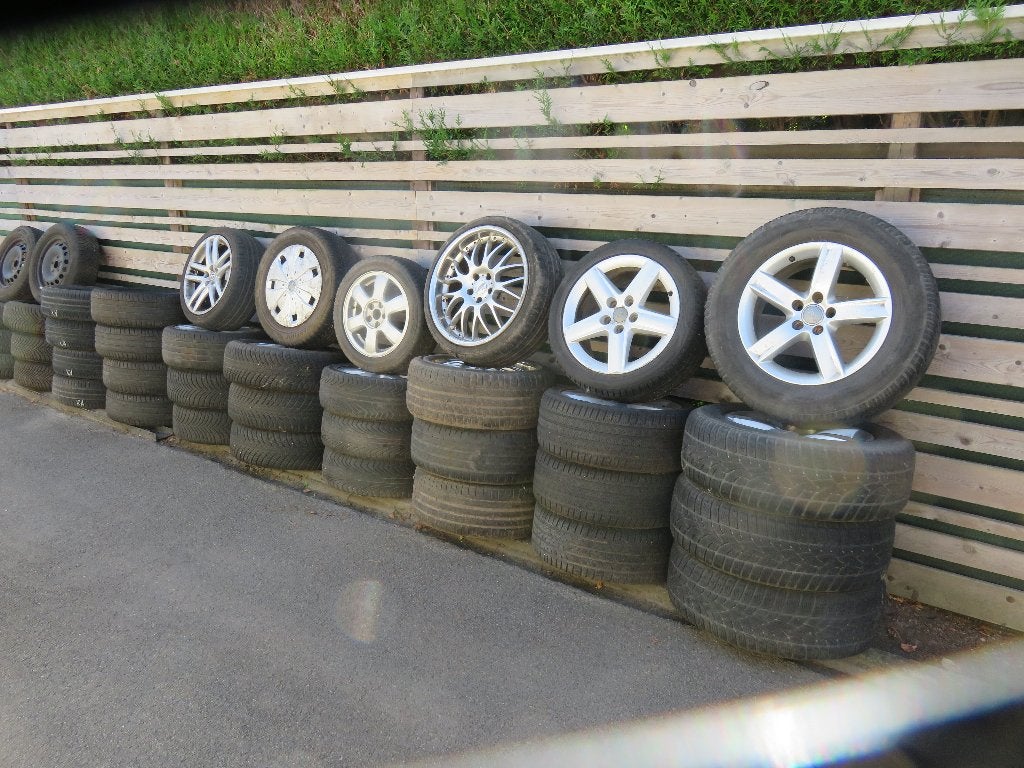 10 set velgen/banden in lot of per set te koop, Ophalen, 15 inch, Banden en Velgen, All Season
