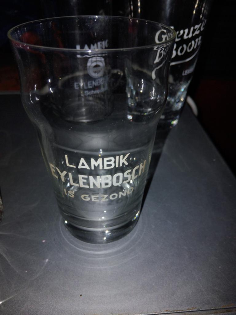 Lambik eylenbosch geuze bierglas, Verzamelen, Ophalen of Verzenden, Bierglas