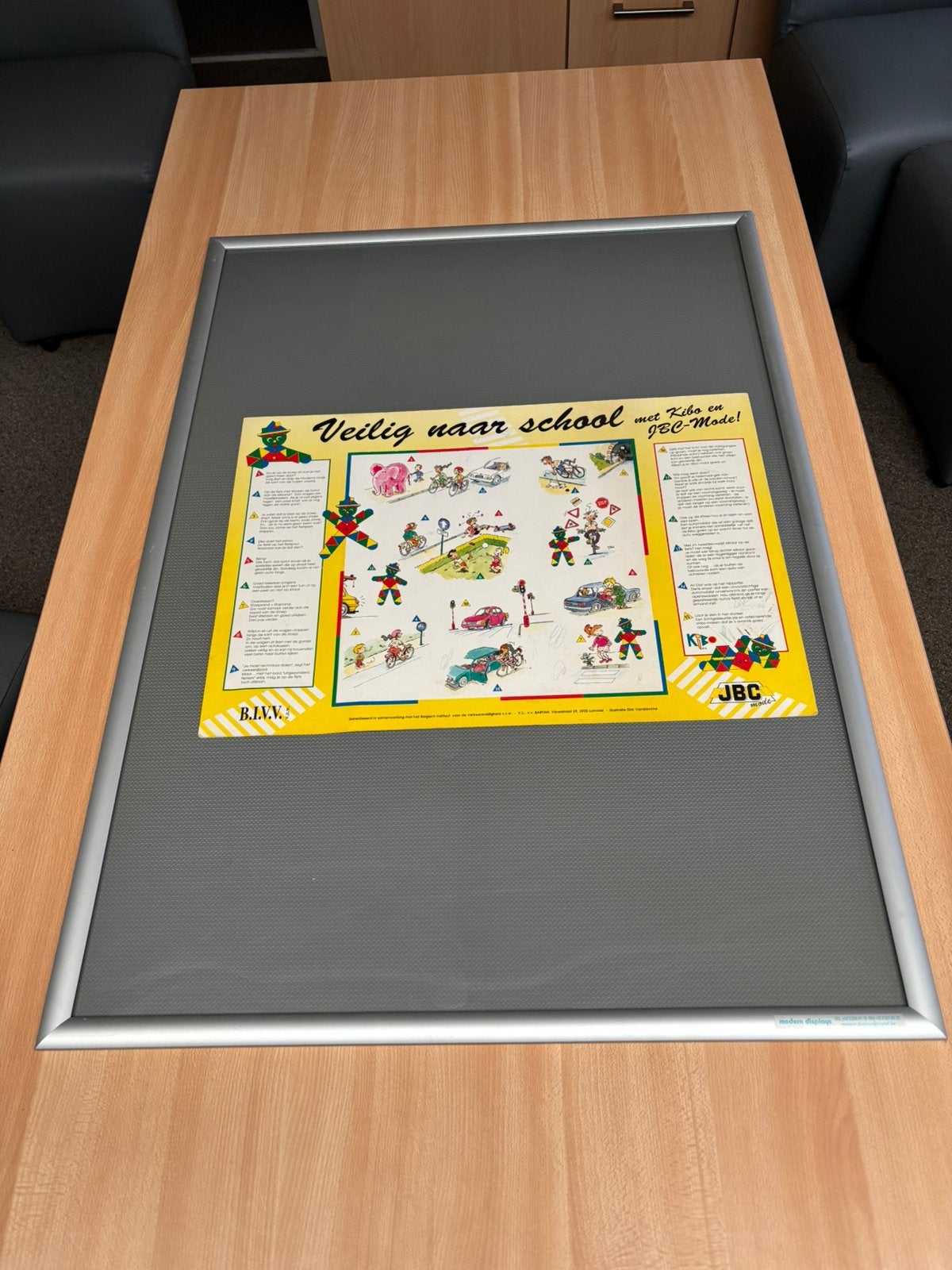 Panneau d'information ou panneau d'affichage, Collections, Marques & Objets publicitaires, Comme neuf, Panneau publicitaire, Enlèvement