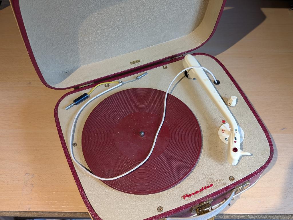 Paradiso vintage platenspeler koffer, Ophalen, Niet werkend, Platenspeler, Overige merken