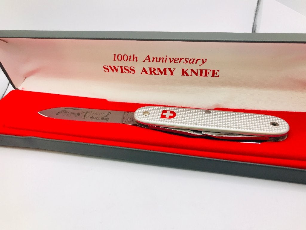 Wenger 100e anniversaire Alox Limited argent 1990 NO1122, Envoi, Comme neuf