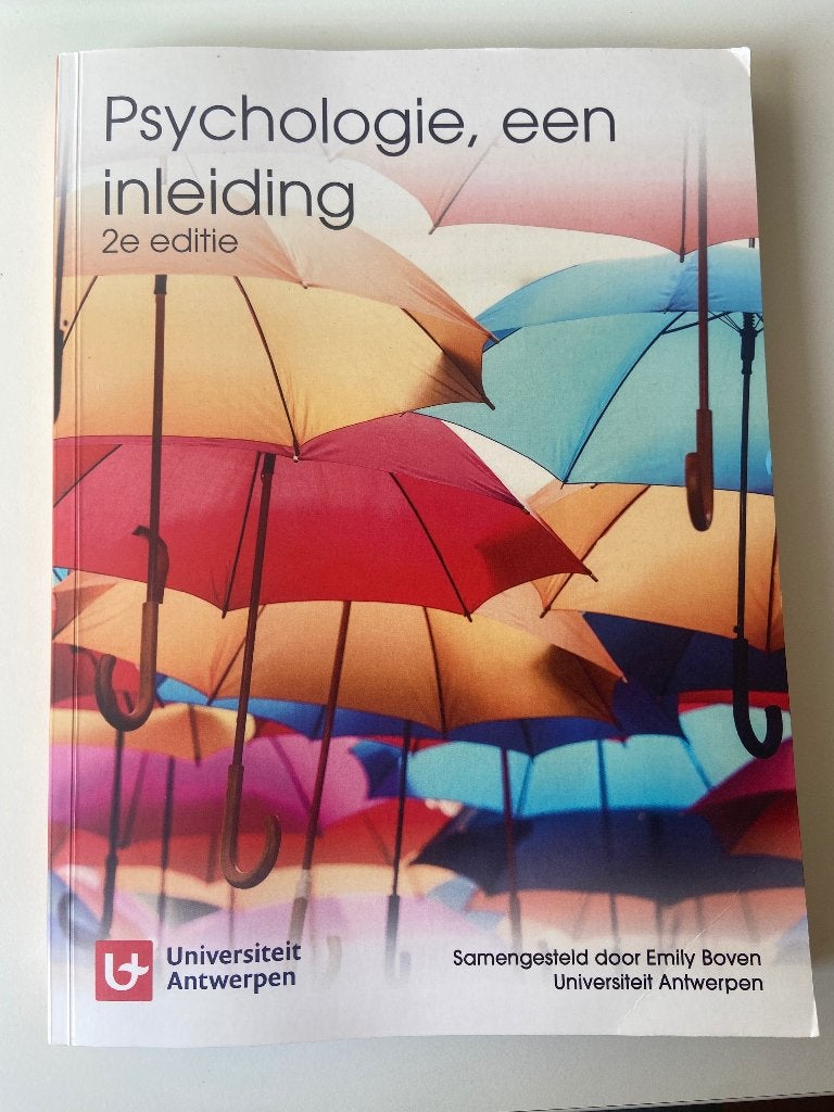 Psychologie leerboek voor opleiding Kinesitherapie UA, Ophalen of Verzenden, Gelezen, Overige vakken, Pearson
