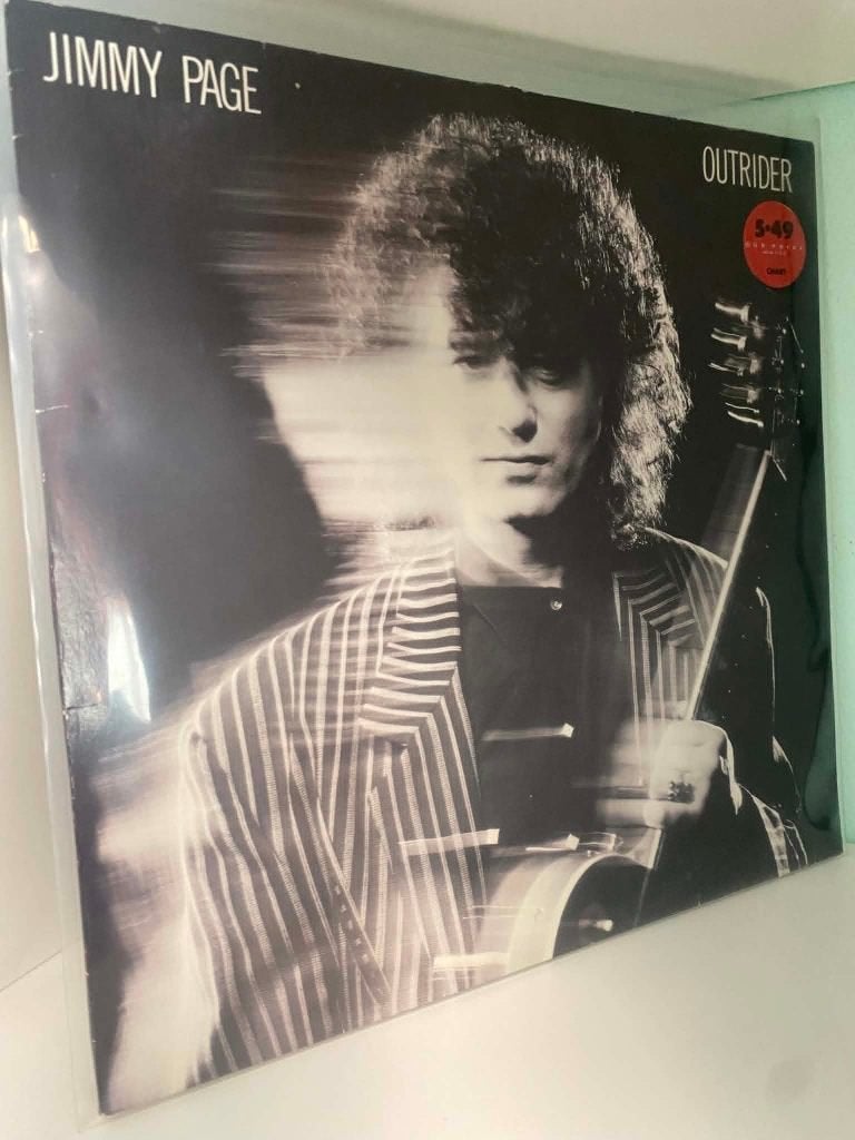 Jimmy Page – Outrider - Germany 1988, Cd's en Dvd's, Vinyl | Rock, Gebruikt, Hard Rock, LP, Inclusief binnenhoes, Verzenden