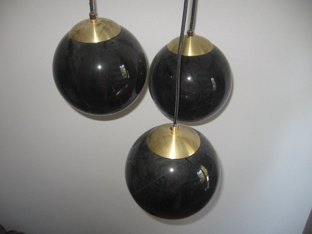verlichting Qazqa pendant lamp met 3 bollen 97252, Ophalen, Gebruikt, Glas, Hecendaags