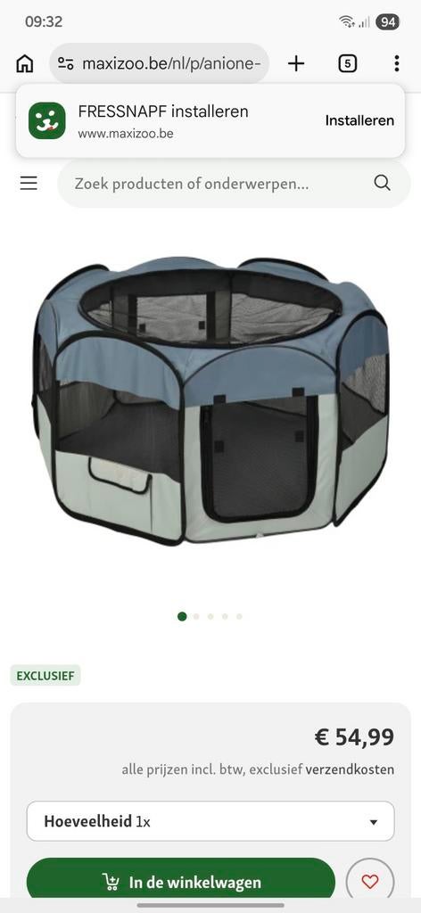 Ren voor puppy,s of kittens, Ophalen