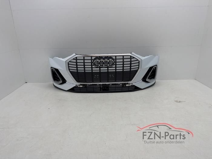 Audi Q3 83A S-Line Voorbumper Grille 4PDC LS9R, Enlèvement ou Envoi, Utilisé, Avant, Pare-chocs