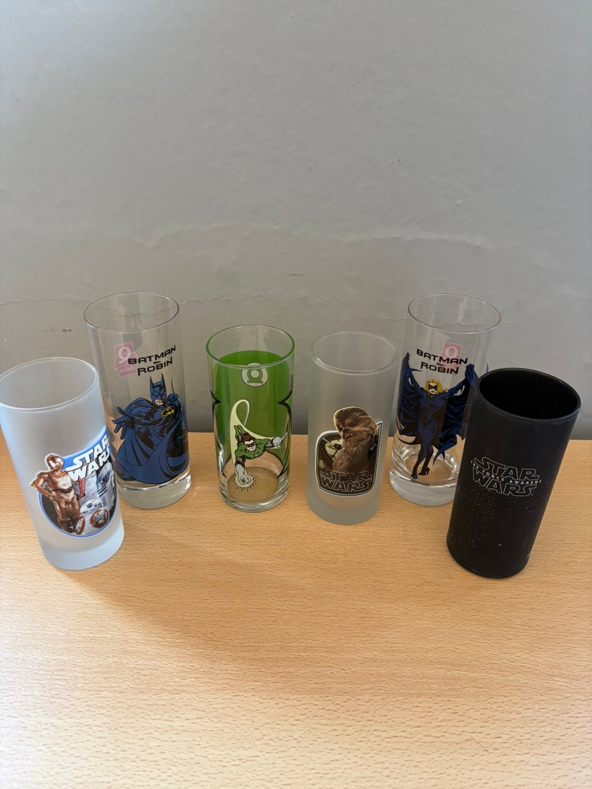 6 verres STAR WARS, Collections, Enlèvement ou Envoi, Comme neuf