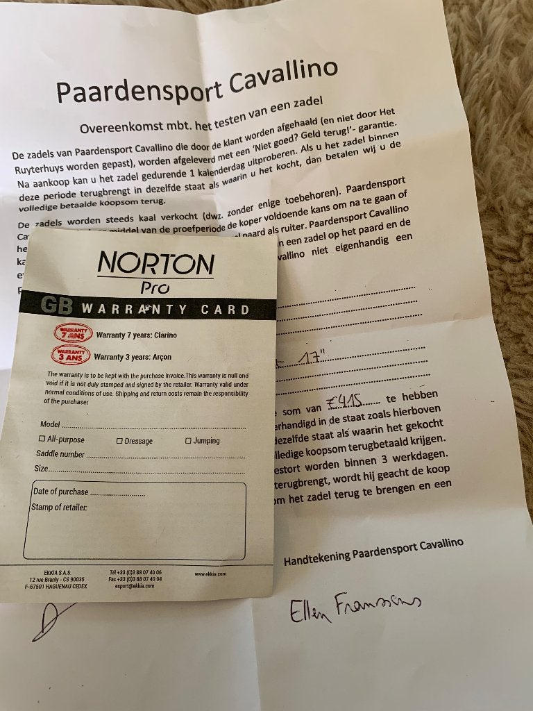 Zadel Norton pro, Ophalen, Zachte zit, Overige merken, M (17 inch)
