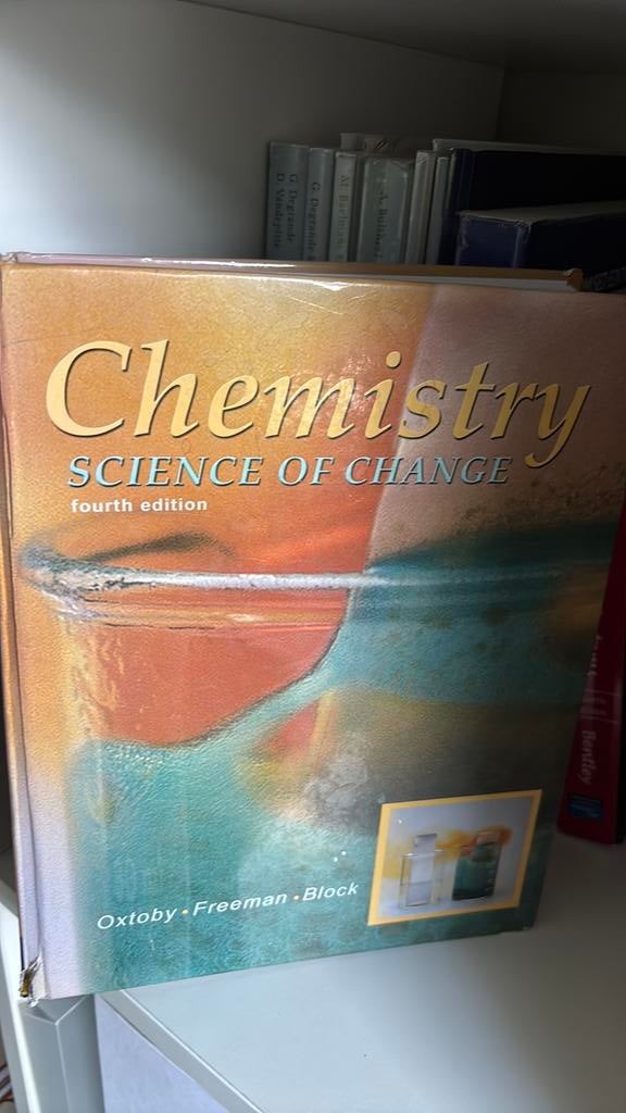 Chemistry sience of change oxtoby freeman block, Livres, Conseil, Aide & Formation, Enlèvement, Comme neuf