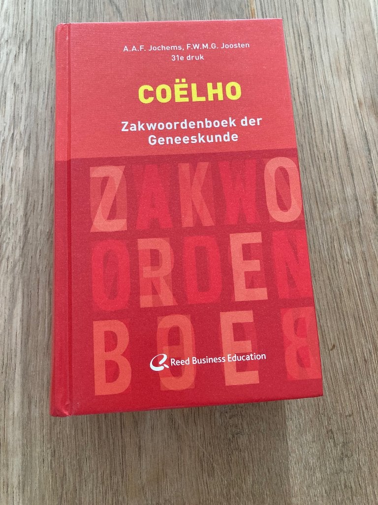 Coëlho Zakwoordenboek der geneeskunde, Boeken, Ophalen, Nieuw, Hogeschool, Coelho