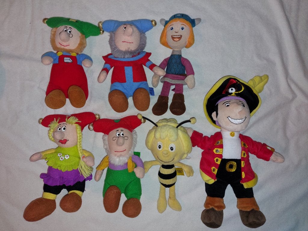 7 Studio 100 knuffels (Plop, Piet Piraat, Wicky, Maya,..), Enfants & Bébés, Jouets | Peluches, Enlèvement ou Envoi, Comme neuf