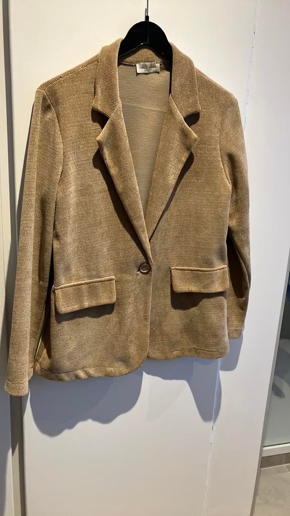Veste neuve carla giannini paris, jamais portée, Enlèvement ou Envoi, Neuf, Taille 42/44 (L), Beige
