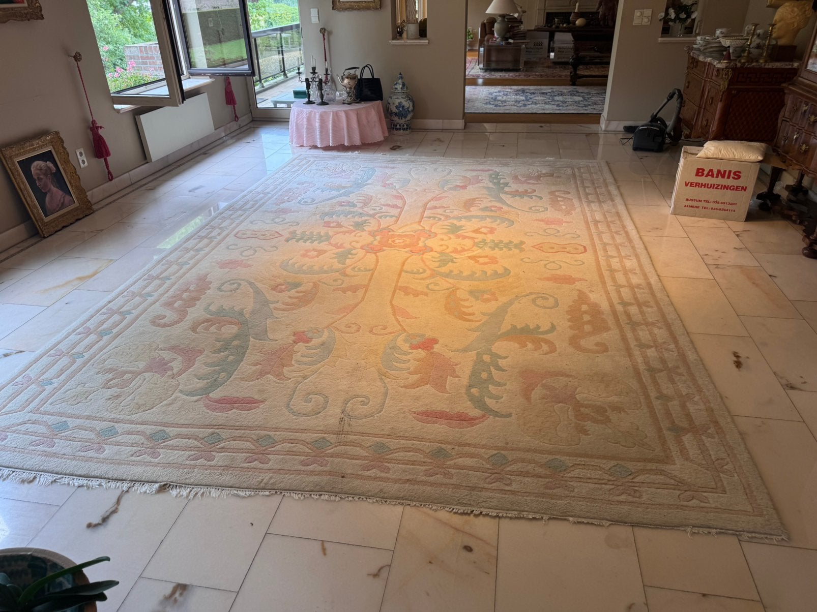 Nepalees tapijt, handgeknoopt,  wol, Maison & Meubles, Enlèvement, Utilisé, Tapis