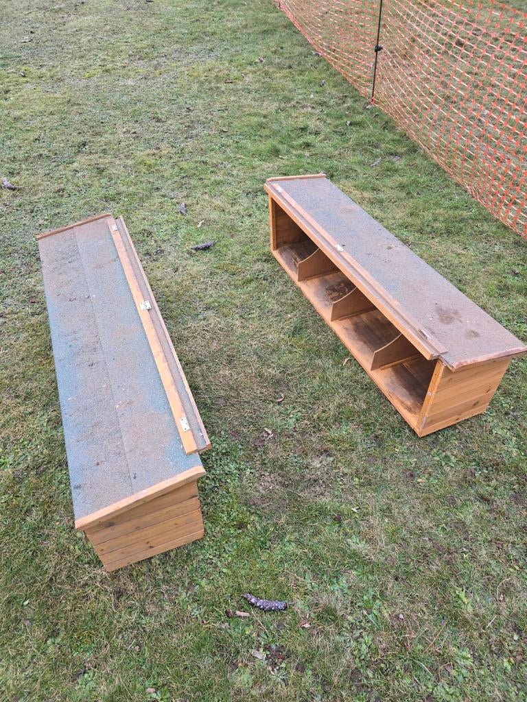 Pondoir extérieur poulailler 2x4 places