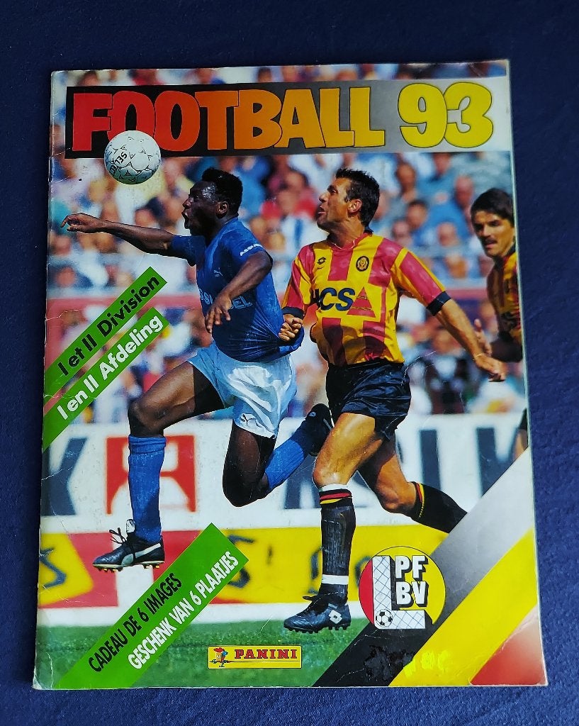 Panini sticker album ' Football België 1993 ' -compl-, Enlèvement ou Envoi, Utilisé, Plusieurs autocollants