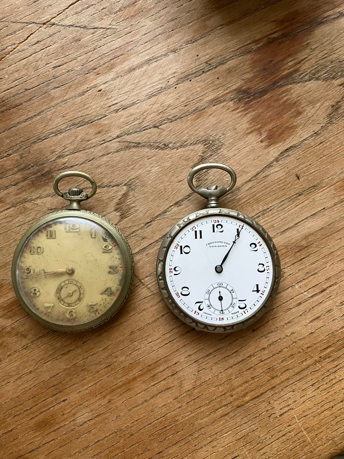 2 oude zakhorloges, Handtassen en Accessoires, Horloges | Antiek, Ophalen of Verzenden