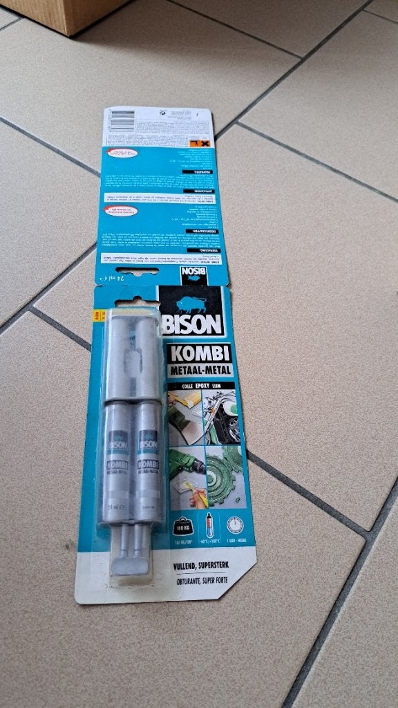 colle epoxy Bison kombi metal 24 ml, Doe-het-zelf en Bouw, Ophalen of Verzenden
