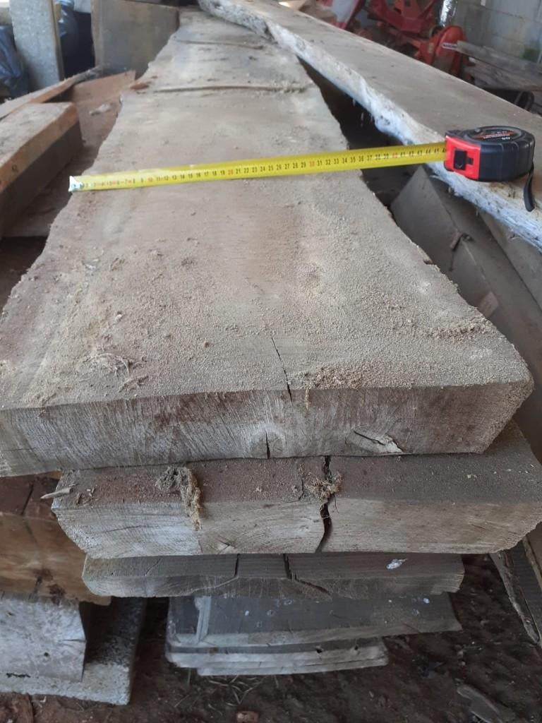Inlandse eiken schaaldelen / planken, Doe-het-zelf en Bouw, Hout en Planken, Nieuw, Plank, Eiken, 300 cm of meer, 25 tot 50 mm