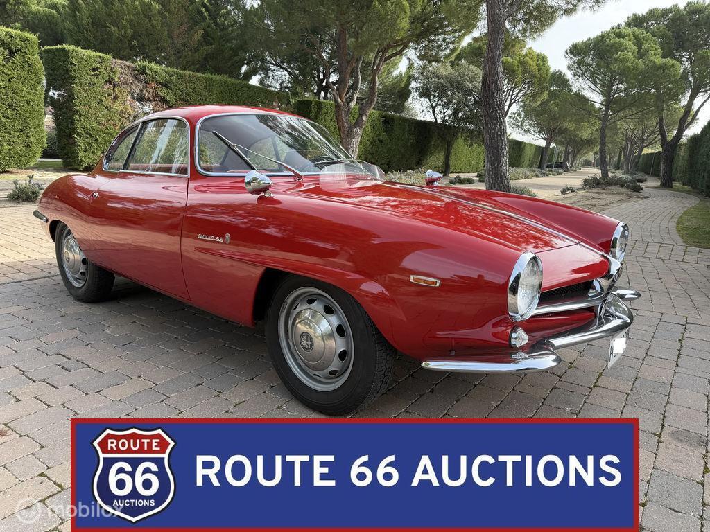 Alfa Romeo Giulia Sprint Speciale | 1964 | Route 66 Auctions, Zwart, Bedrijf, Handgeschakeld, Overige carrosserie