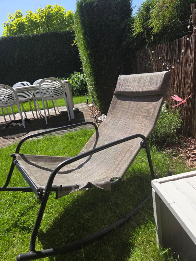 Schommelstoel voor buiten, Ophalen, Buiten