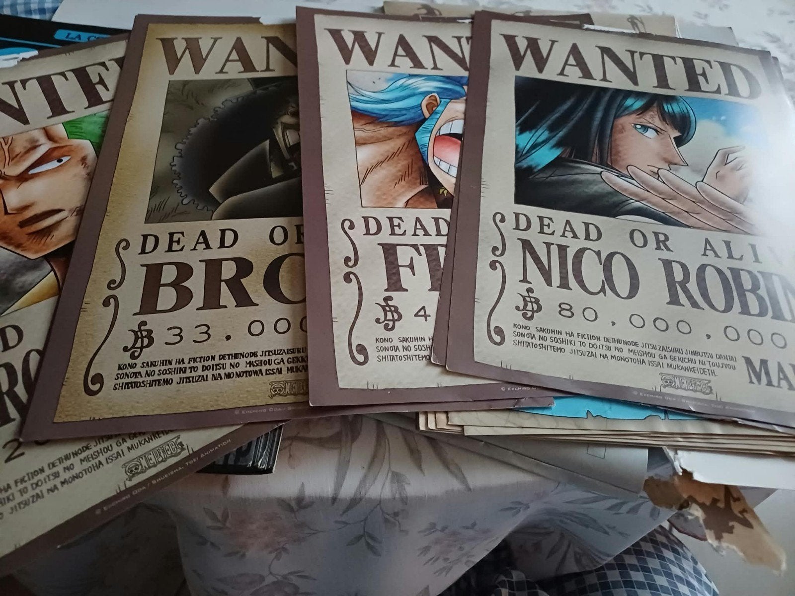 wanted poster one piece, Ophalen of Verzenden, Zo goed als nieuw