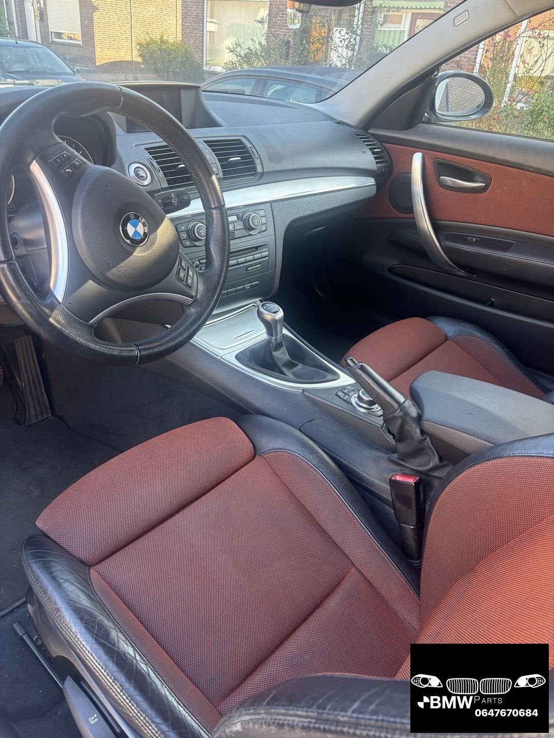 Interieur half leer leder sportstoelen Bmw 1-Serie E81, -, Origine de la pièce connue, Utilisé, -