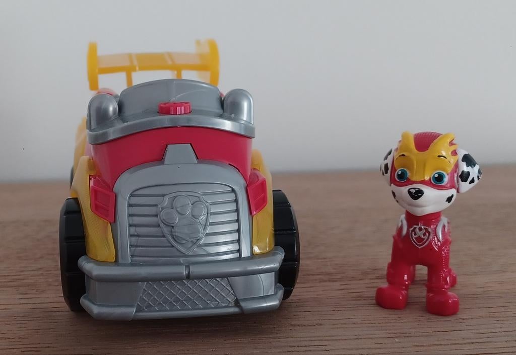 PAW PATROL MIGHTY PUPS SUPER PAWS MARSHALL DELUXE VOERTUIG., Kinderen en Baby's, Ophalen of Verzenden