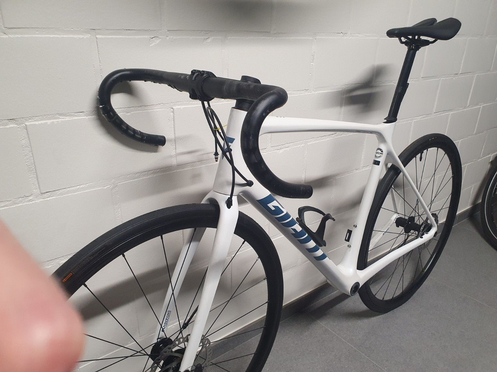 Giant Tcr Advanced 1 disc m/l frameset, Fietsen en Brommers, Ophalen, 28 inch, Carbon, Heren