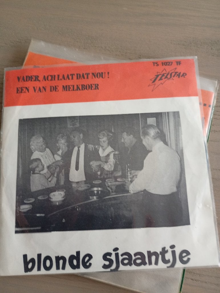 Blonde Sjaantje - Vader ach laat dat nou, En néerlandais, Pochette photo, 7 inch, Utilisé