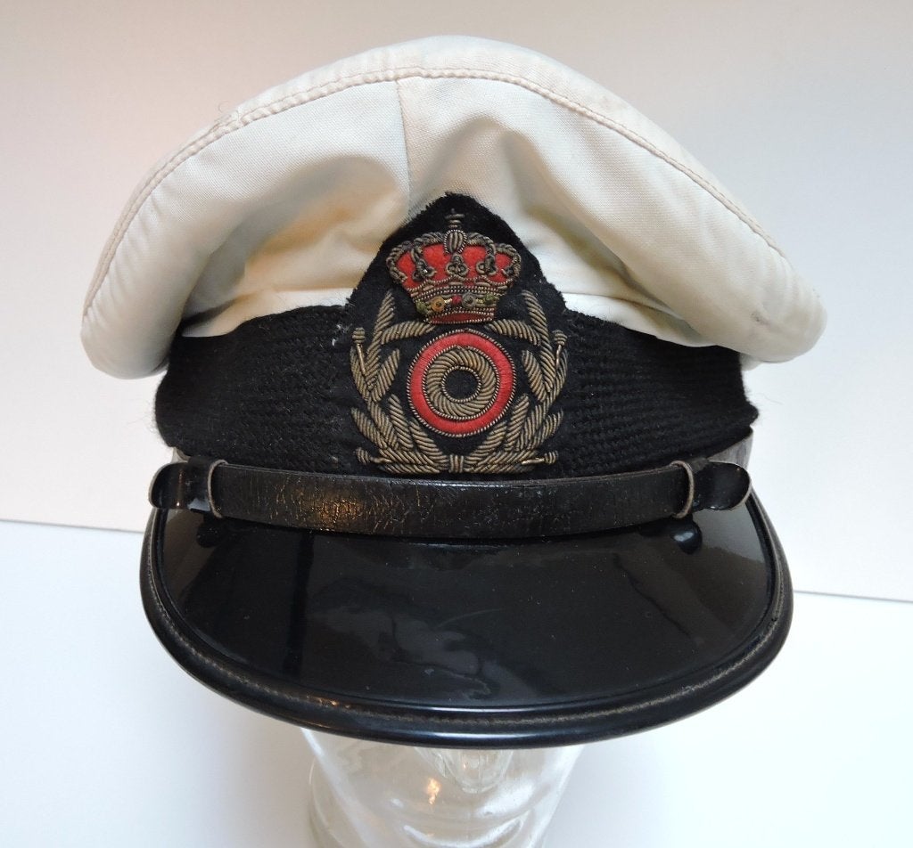 1963 FORCE NAVALE Belge - Casquette de Sous Officier, Collections, Objets militaires | Général, Marine, Enlèvement ou Envoi