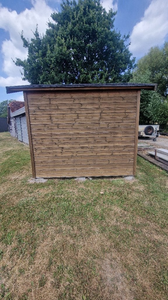 Maison de jardin en bois env. 3,07 m x 2,56 m, 200 à 400 cm, 250 à 300 cm, Comme neuf, Enlèvement