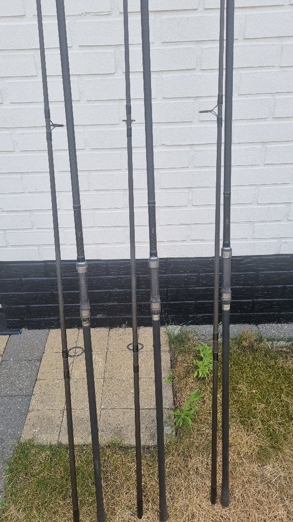 karperhengels shimano TX 4 12ft 3lbs 3stuks, Watersport en Boten, Ophalen, Zo goed als nieuw, Werphengel
