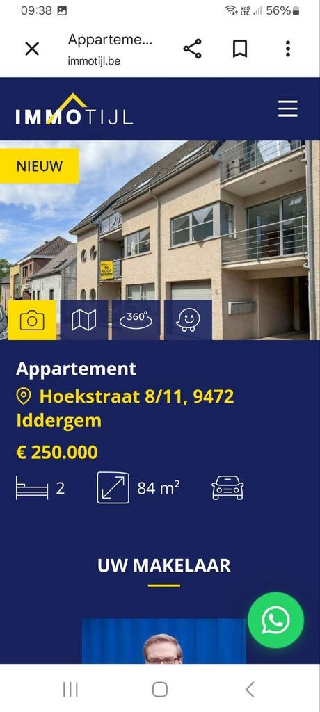 Appartement te koop, Immo