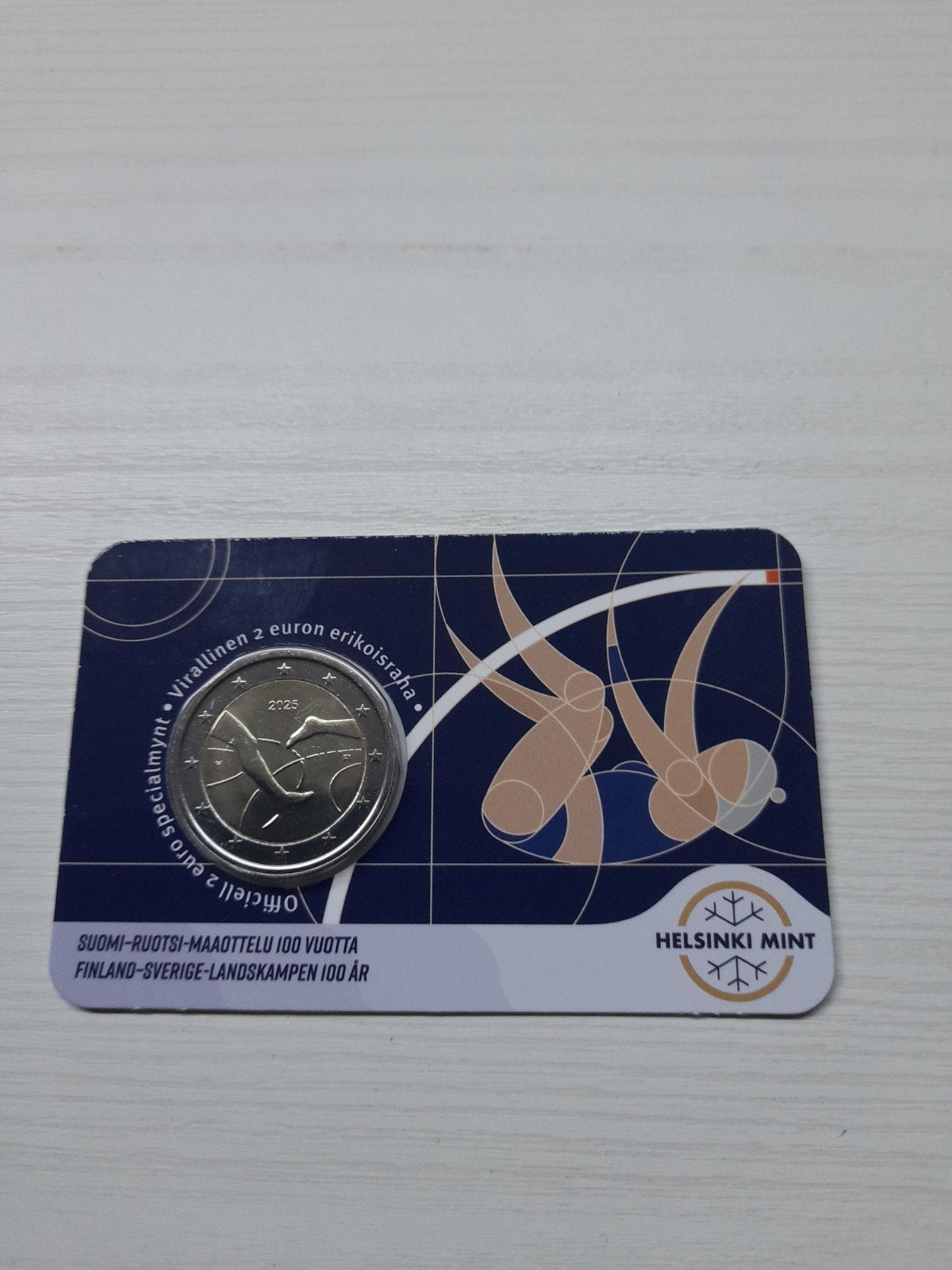 pièce commémorative coincard de 2 euros Finlande 2025, Timbres & Monnaies, Enlèvement ou Envoi, Finlande, 2 euros