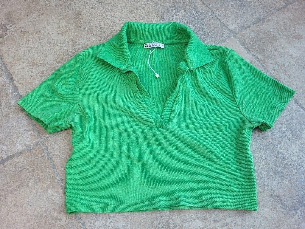 Merk Zara : groen truitje mt 176 (zie foto's), Enfants & Bébés, Vêtements enfant | Taille 176, Enlèvement ou Envoi, Pull ou Veste