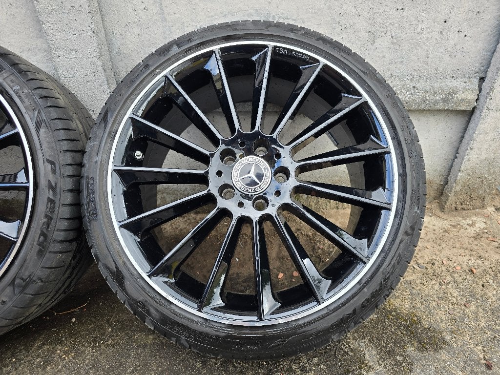 19'' VELGEN mercedes c klasse W205 + PIRELLI banden/sensoren, Auto-onderdelen, Banden en Velgen, Banden en Velgen, Zomerbanden