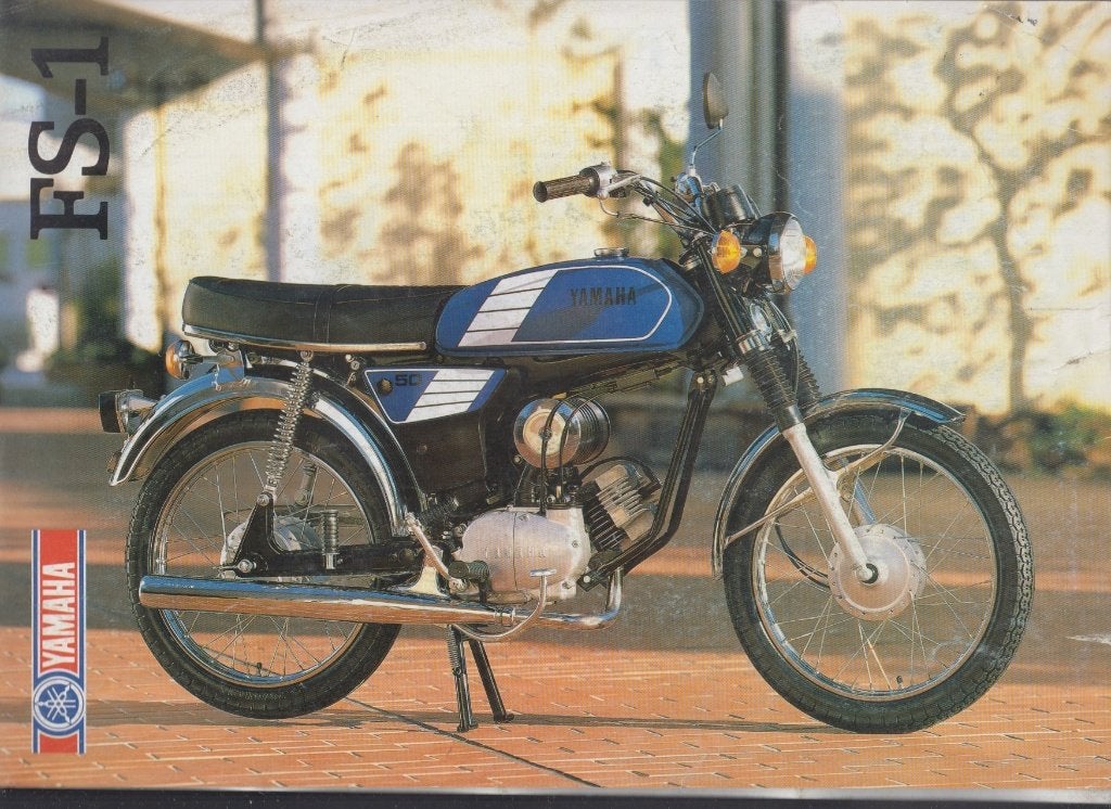 1987 Cyclomoteur Yamaha FS-1 brochure publicitaire, Boeken, Motoren, Verzenden, Gelezen