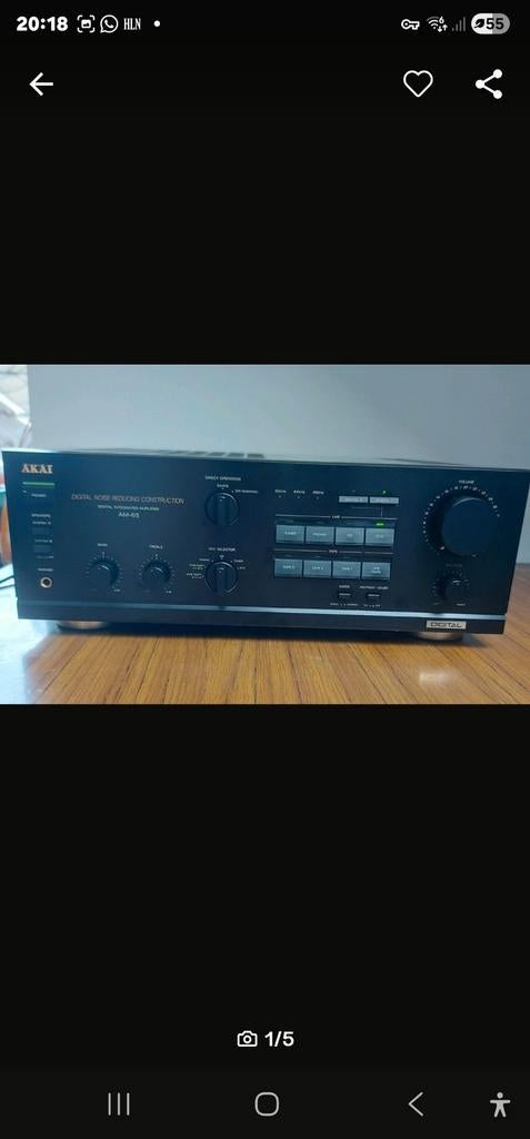 Akai am-65, Ophalen of Verzenden, Gebruikt, Stereo, 60 tot 120 watt