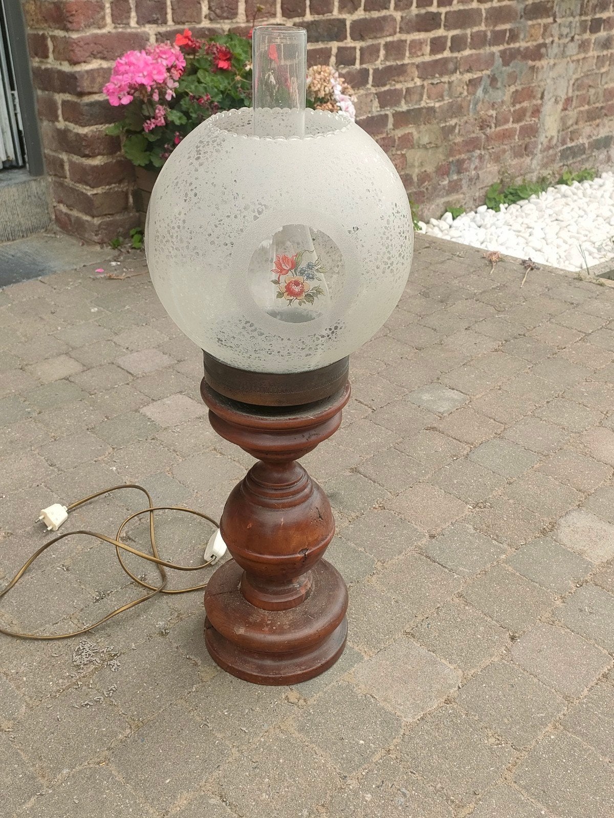 Lampe vintage, Enlèvement, Verre, Vintage