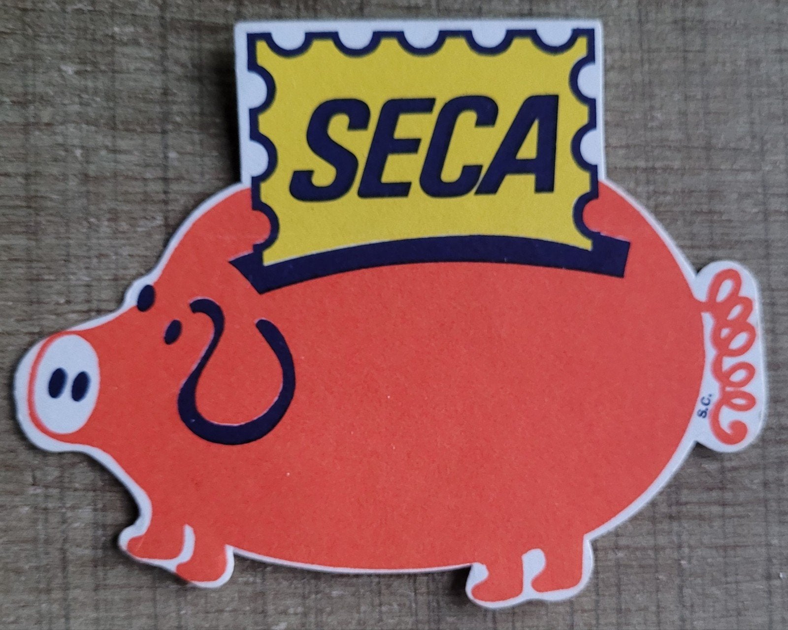 Oude sticker: SECA, Enlèvement ou Envoi, Comme neuf, Marque