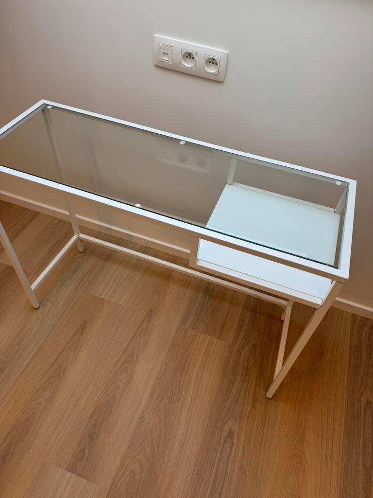 Bureautafel/ consoletafel, Huis en Inrichting, Ophalen, Zo goed als nieuw, IKEA, Wit