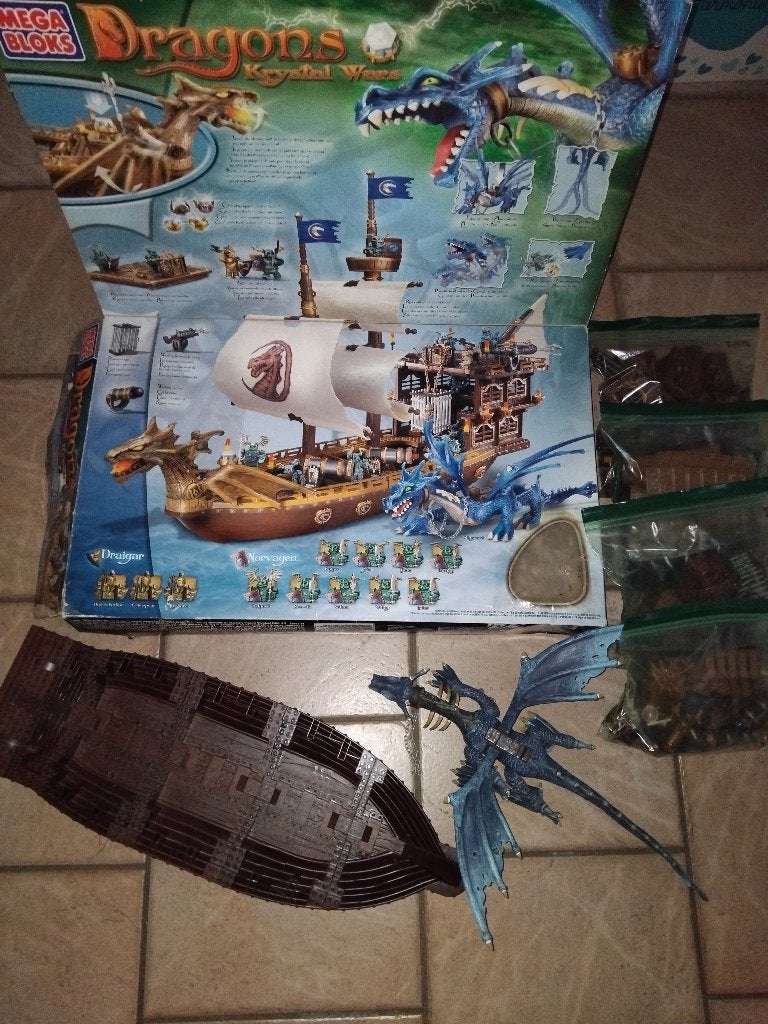 Jeu  mega bloks. Dragons, Enlèvement, Comme neuf