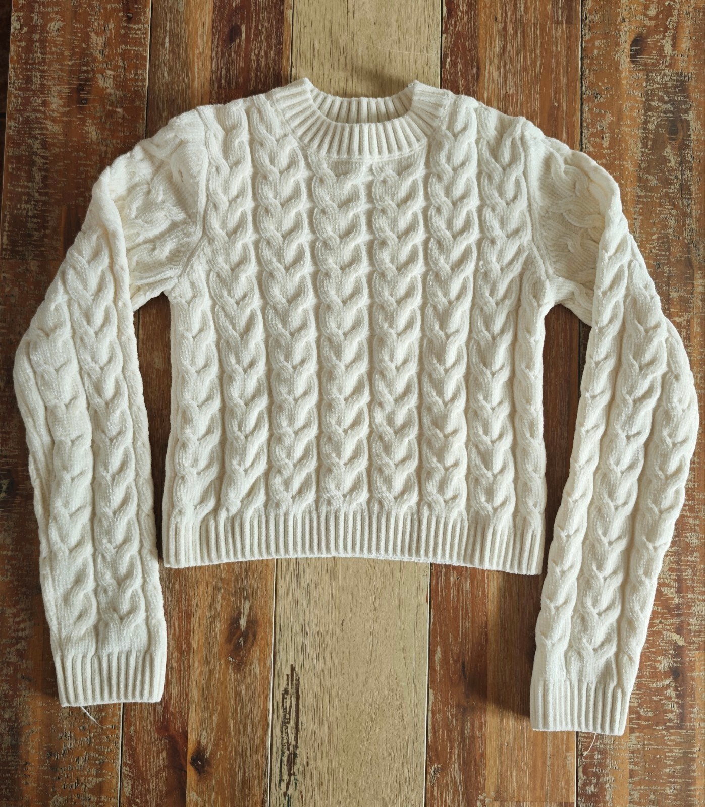 Pull crème Bershka S, Bershka, Enlèvement ou Envoi, Comme neuf, Taille 36 (S)