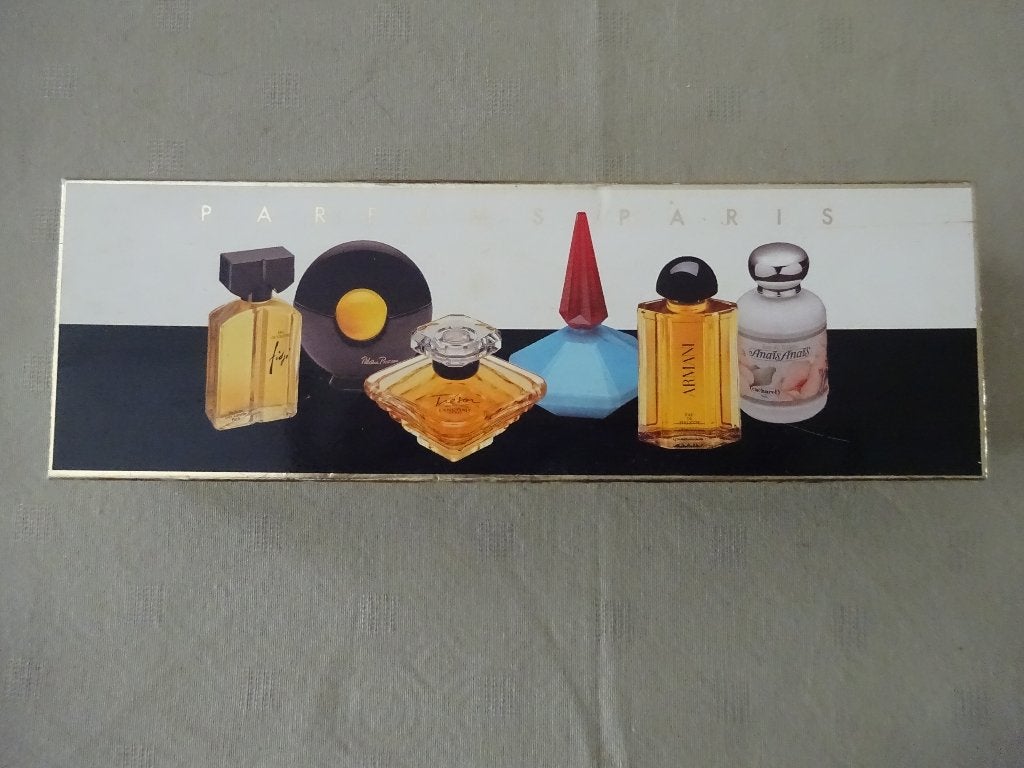 Parfums Paris vintage minatuurset, Ophalen, Zo goed als nieuw, Miniatuur