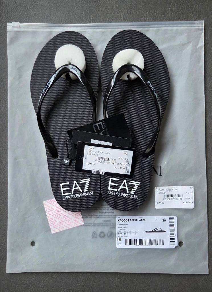 Sandales Emporio Armini (EA7) (Original), Vêtements | Hommes, Chaussures, Chaussons, Enlèvement ou Envoi, Noir, Neuf