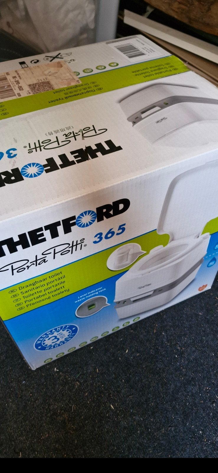 Thetford Porta potti 365 nieuw ongebruikt, Caravans en Kamperen, Ophalen, Nieuw