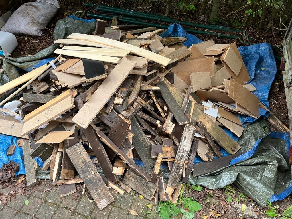Gratis hout, Tuin en Terras, Ophalen