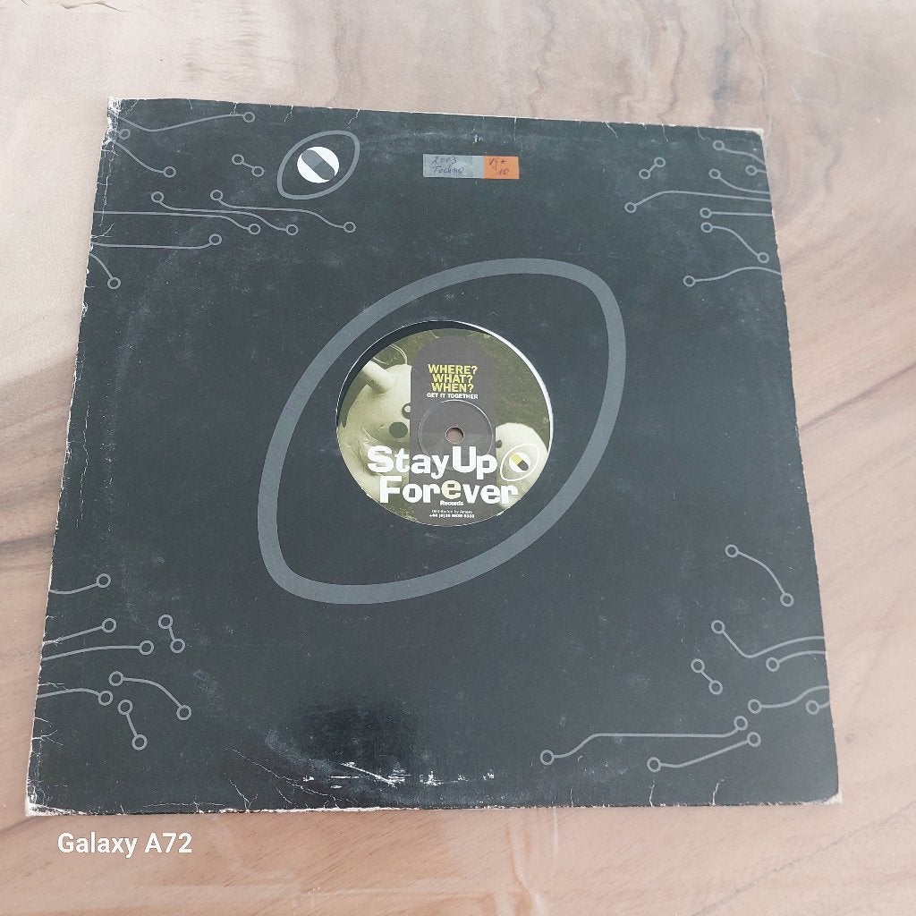 where wwhat when get it together 12 inch maxi, Cd's en Dvd's, Vinyl | Dance en House, Gebruikt, Ophalen of Verzenden, Techno, 12 inch