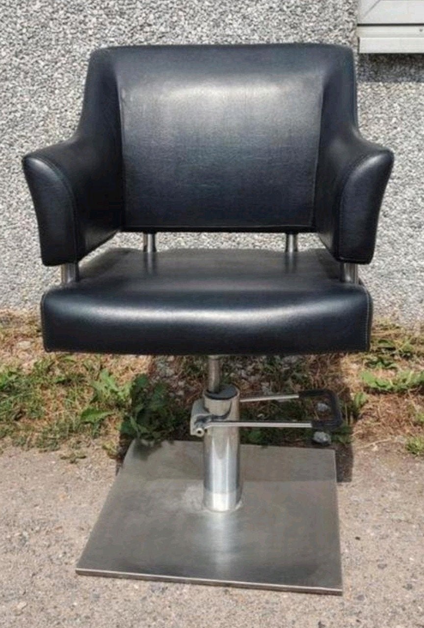 Kapperstoel knipstoel barbier kapster kappersstoel zwart, Huis en Inrichting, Ophalen, Zwart
