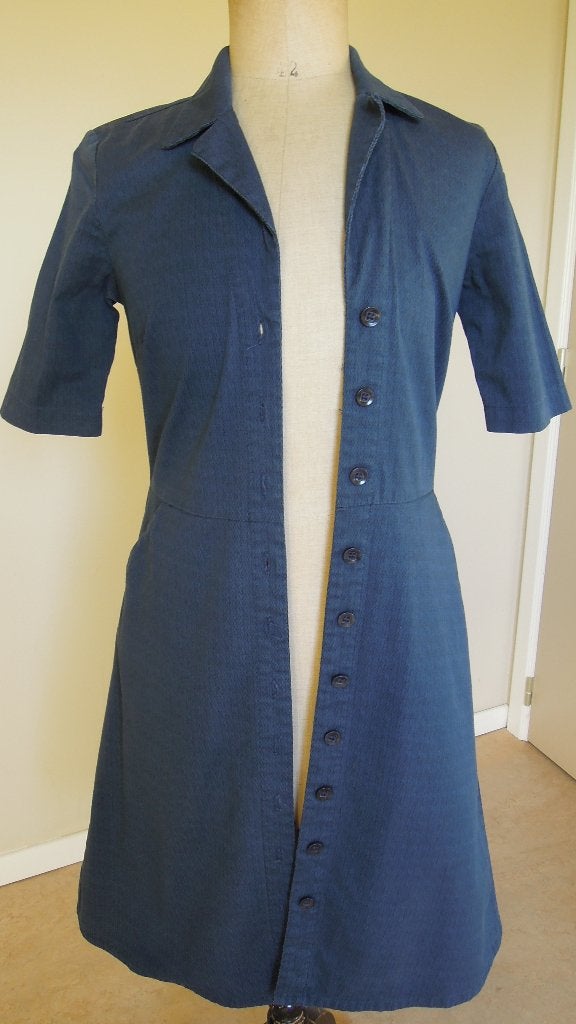 Jeansblauwe doorknoopjurk, Wow to Go, Kleding | Dames, Ophalen of Verzenden, Zo goed als nieuw, Maat 36 (S), Blauw